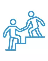 NGN mentoring icon - blue